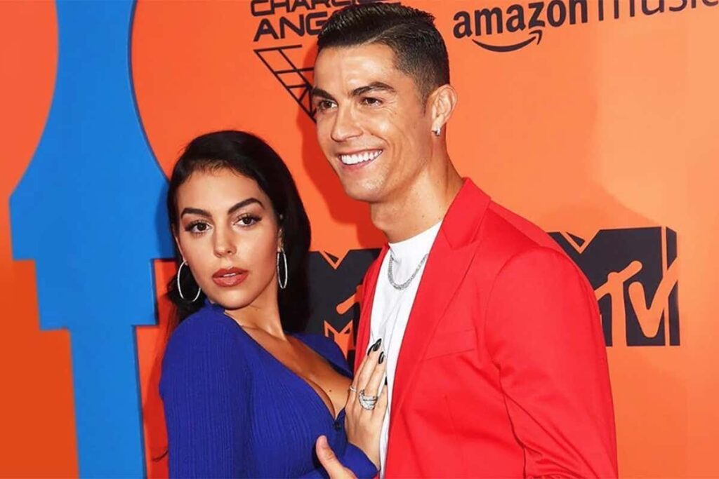 Cristiano Ronaldo and his girlfriend 