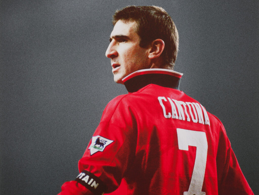 Eric Cantona wore Manchester United jersey number 7 