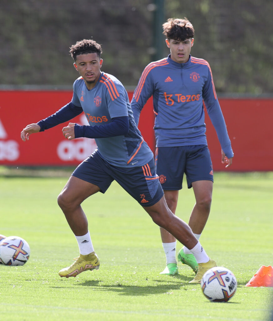 Jadon Sancho - Training at Carrington 